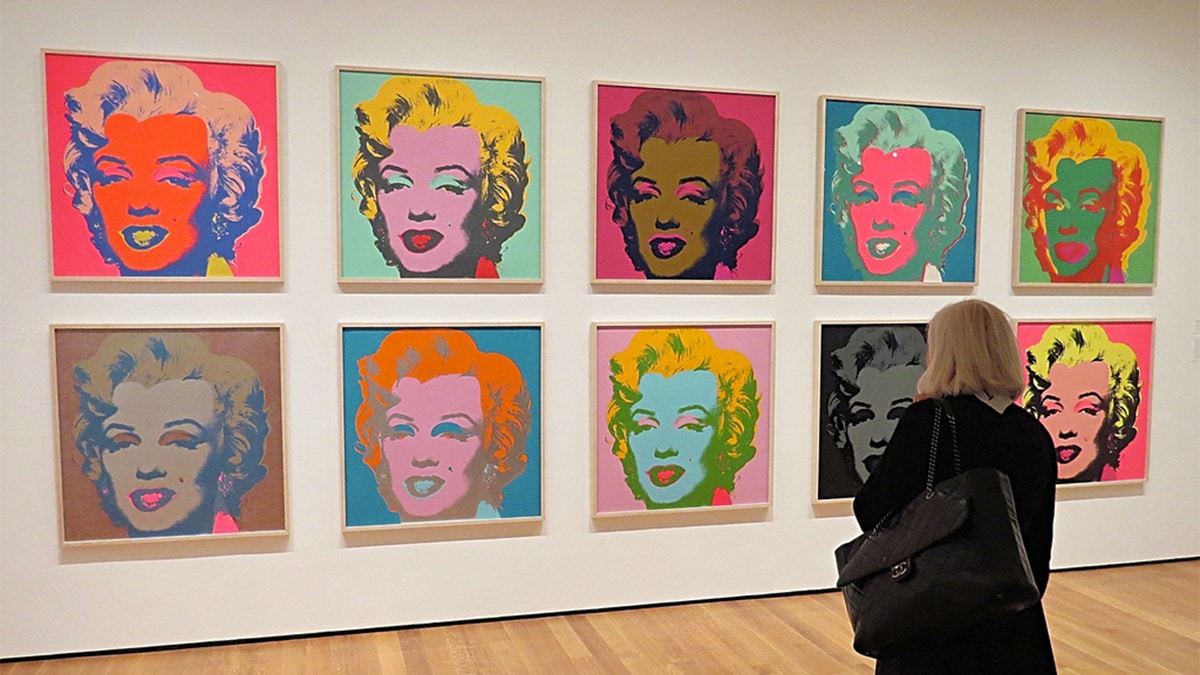 Pop art movement andy warhol and repetition.