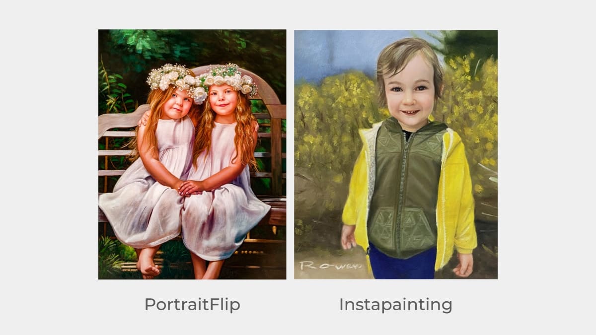 PortraitFlip vs. Instapainting