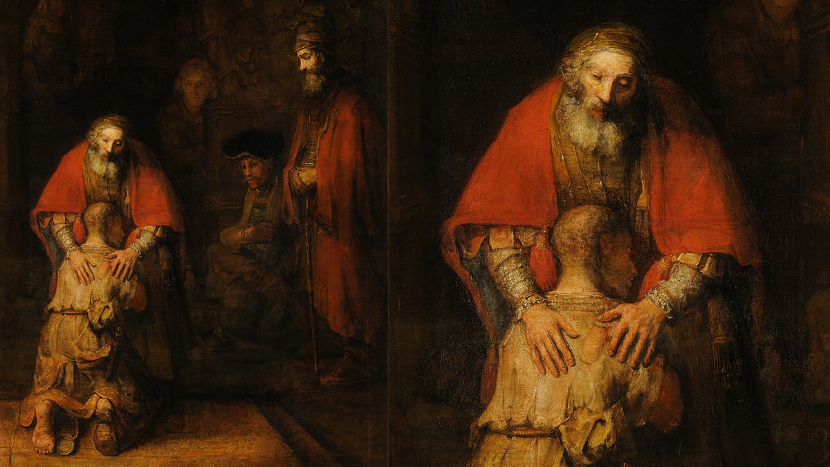 Return of the Prodigal Son one of the famous Rembrandt paintings.