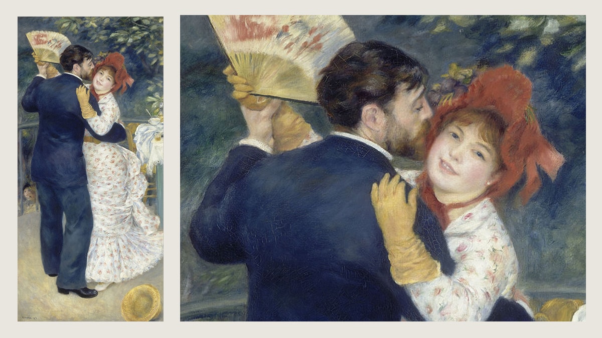 Famous Renoir painting Dance In The Country.