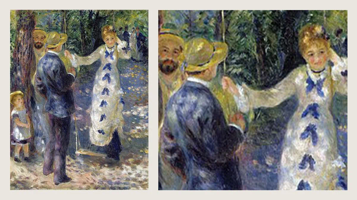 
Famous Renoir painting The Swing. 