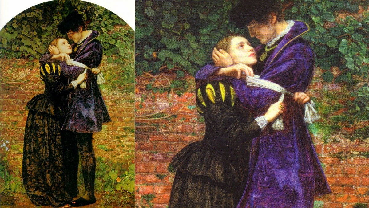  A Huguenot By John Everett Millais (1852) as a sign of Romance in paintings. 
