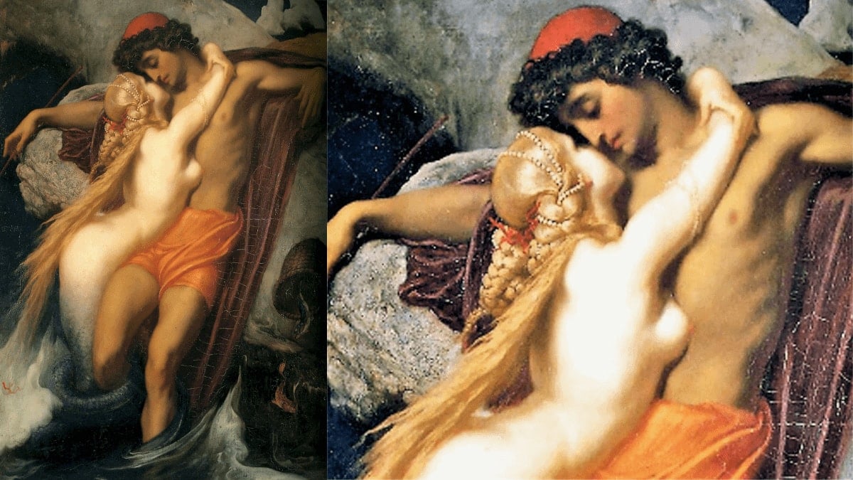 The Fisherman and the Syren" by Frederic Leighton
