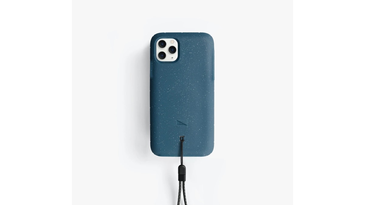 An apple phone in a white background.
