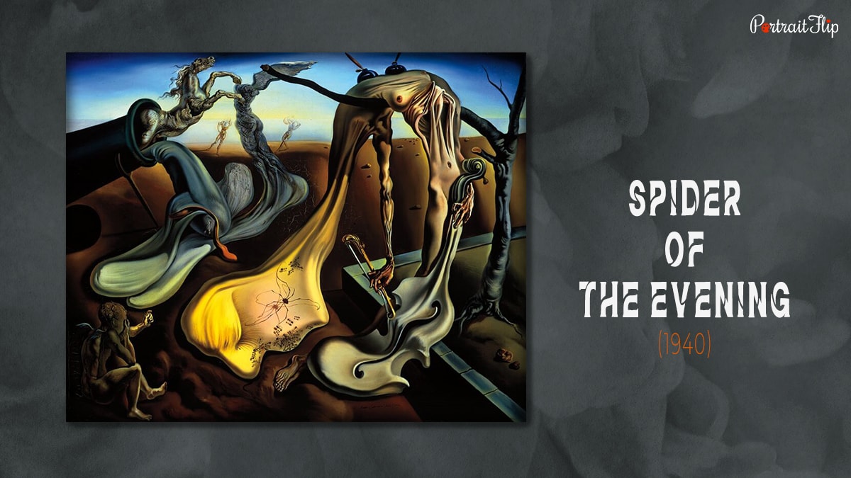 One of the famous artworks by Salvador Dali "Spider of the Evening"