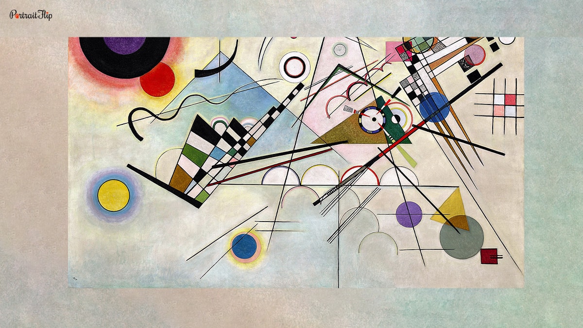 Subject and the depiction in composition by Kandinsky