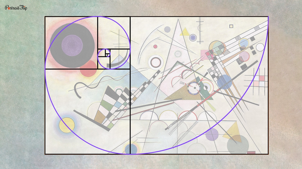 texture and symbol of Kandinsky's composition 8