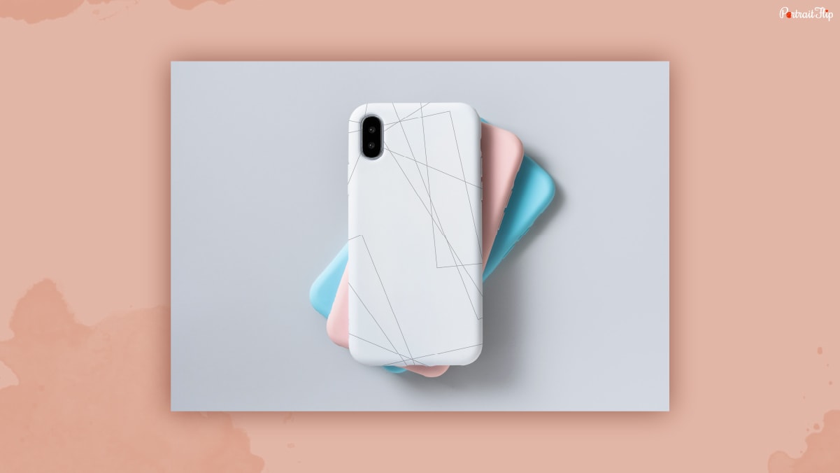 Three sets of phone cases on a grey background as thank-you gifts for women.