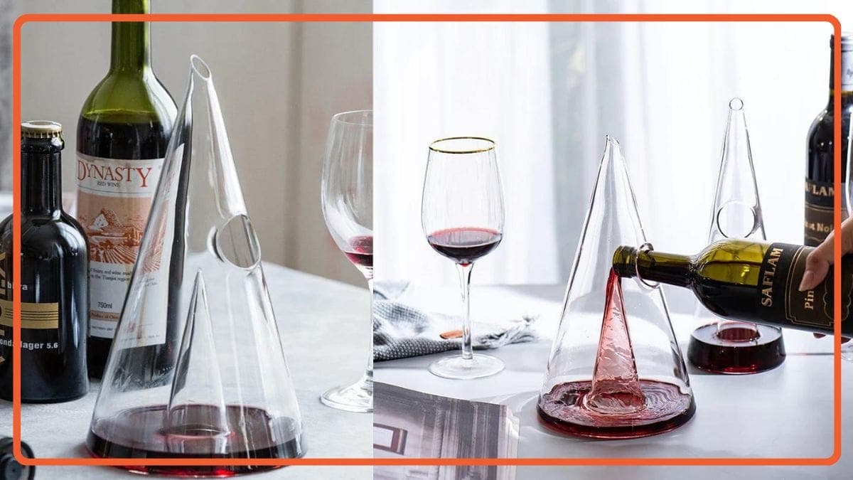 a chic looking wine decanter as a Thanksgiving Gifts