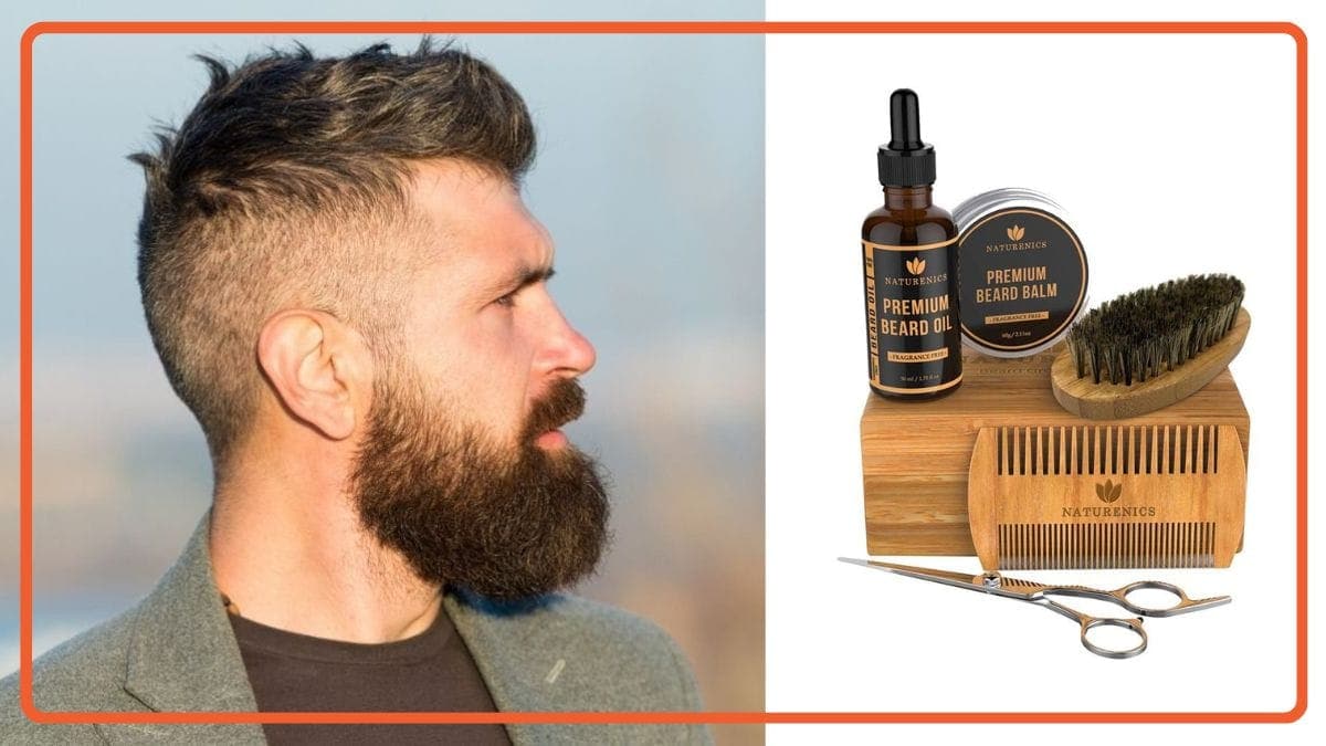 a set of beard grooming kit as a Thanksgiving Gifts