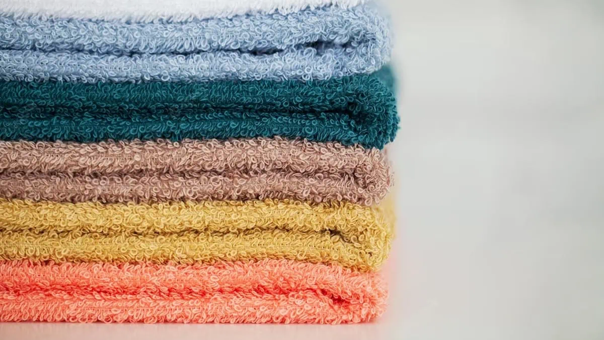 A colorful towel set with white background as a gifts for gay men.