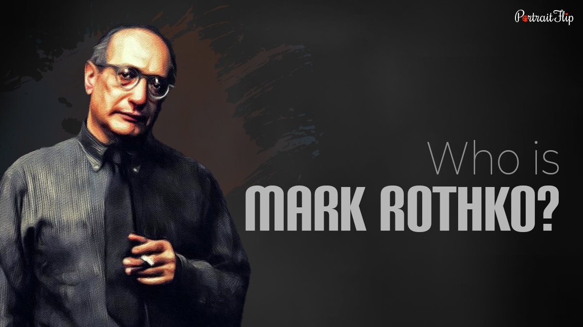 The creator of No 61 painting Mark Rothko in a standing position