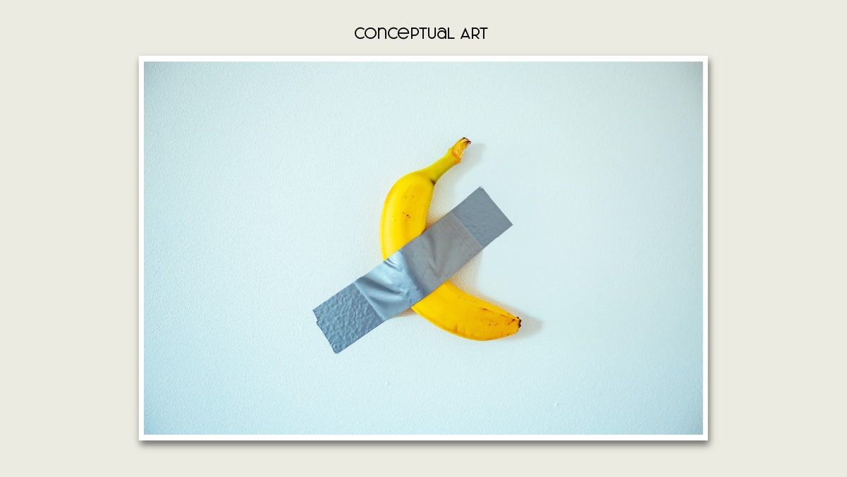Conceptual art in abstract art