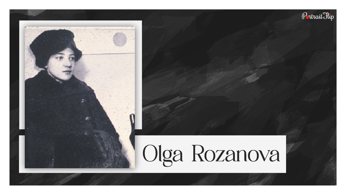 Famous abstract painter Olga Rozanova