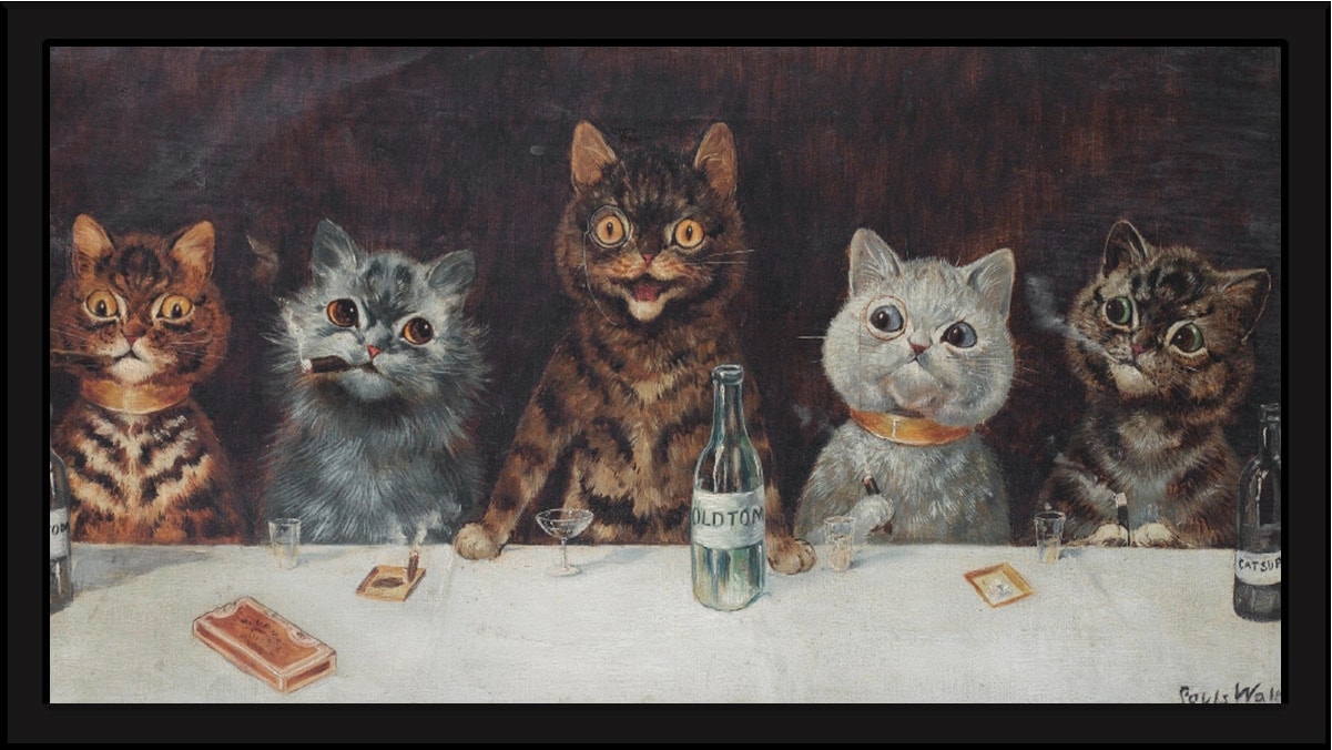 the bachelor's party is one of the famous cat paintings