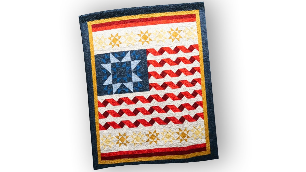 A freedom quilt as a memorial day gift. 