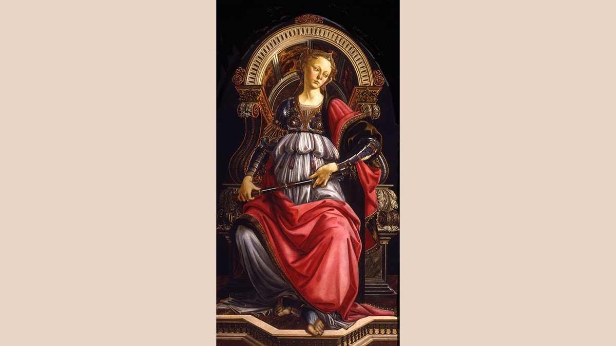 Allegory of Fortitude by Sandro Botticelli.