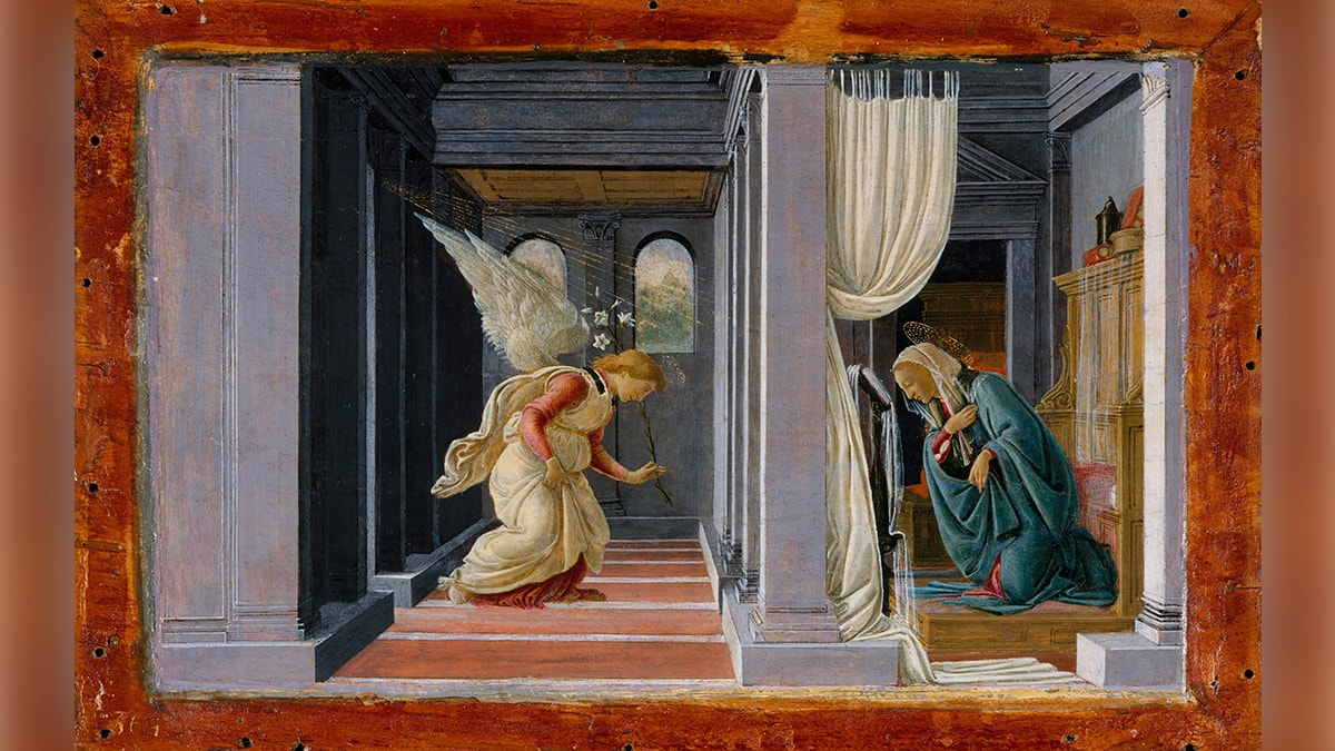 Annunciation is a painting by Botticelli.