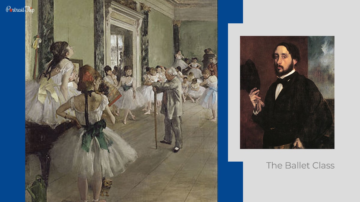 impressionist artist Edgar Degas with the Ballet Class