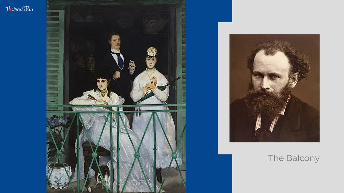 impressionist artist Edouard Manet with The Balcony 