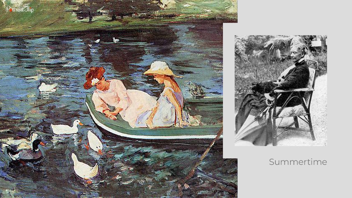 impressionist artist Mary Cassatt with Summertime 