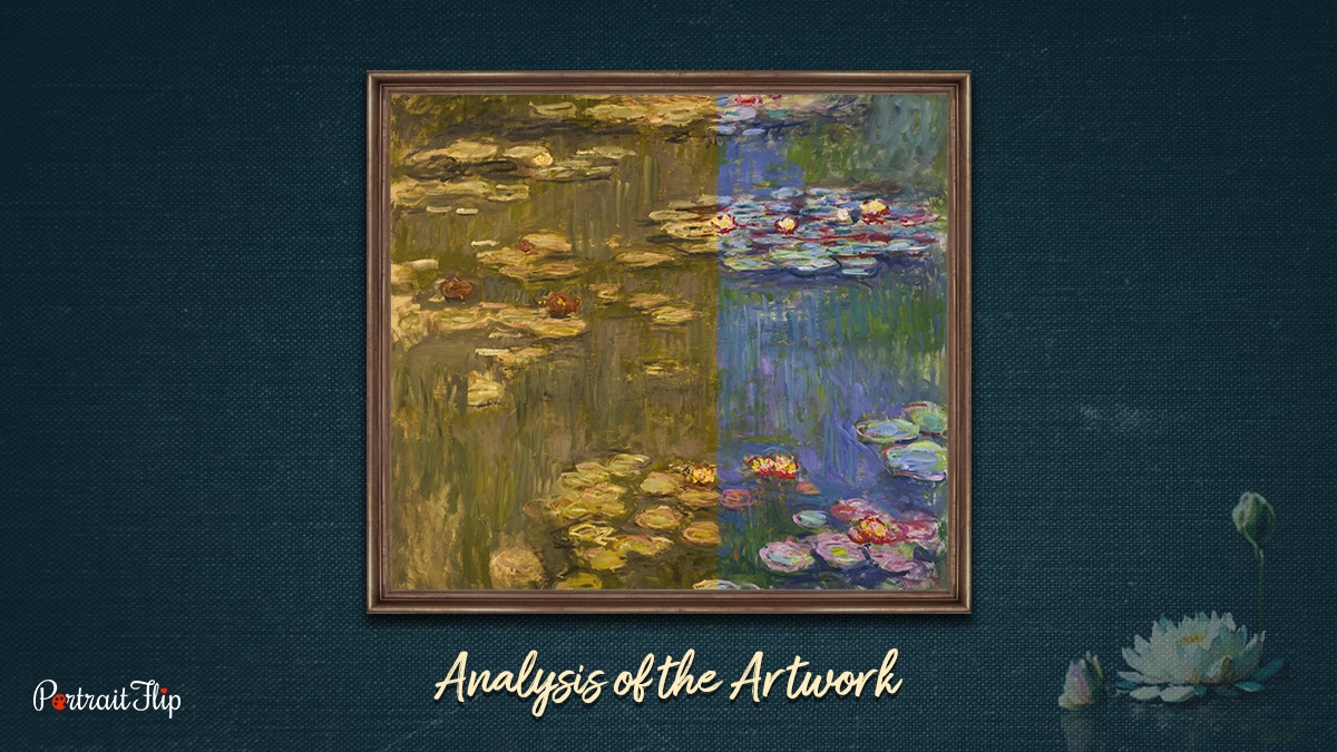 Analysis of the artwork of water lilies by Monet
