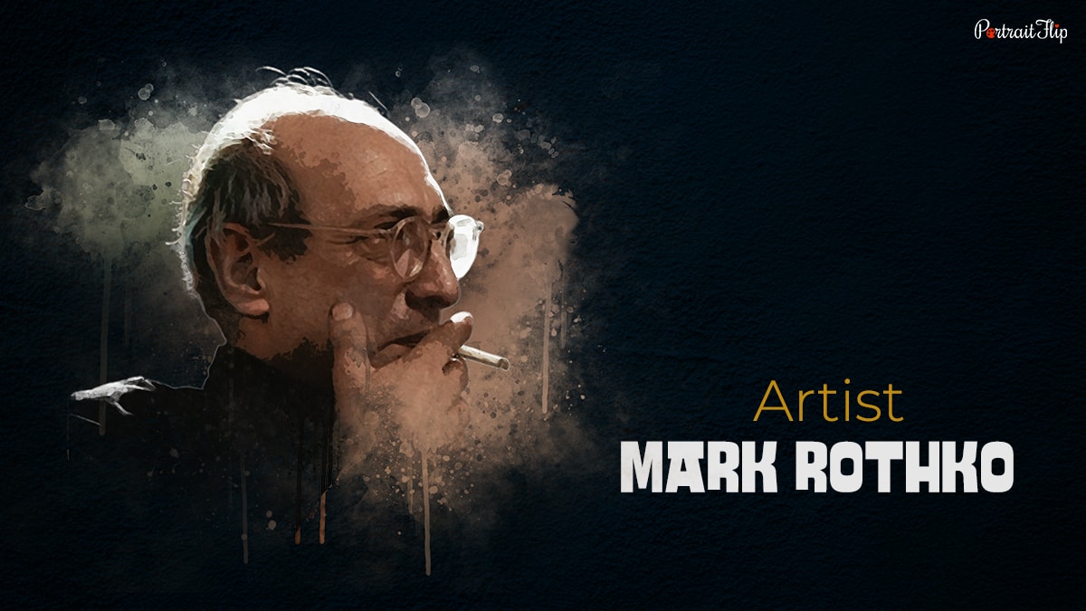 Picture of Mark Rothko, the artist of white center painting.