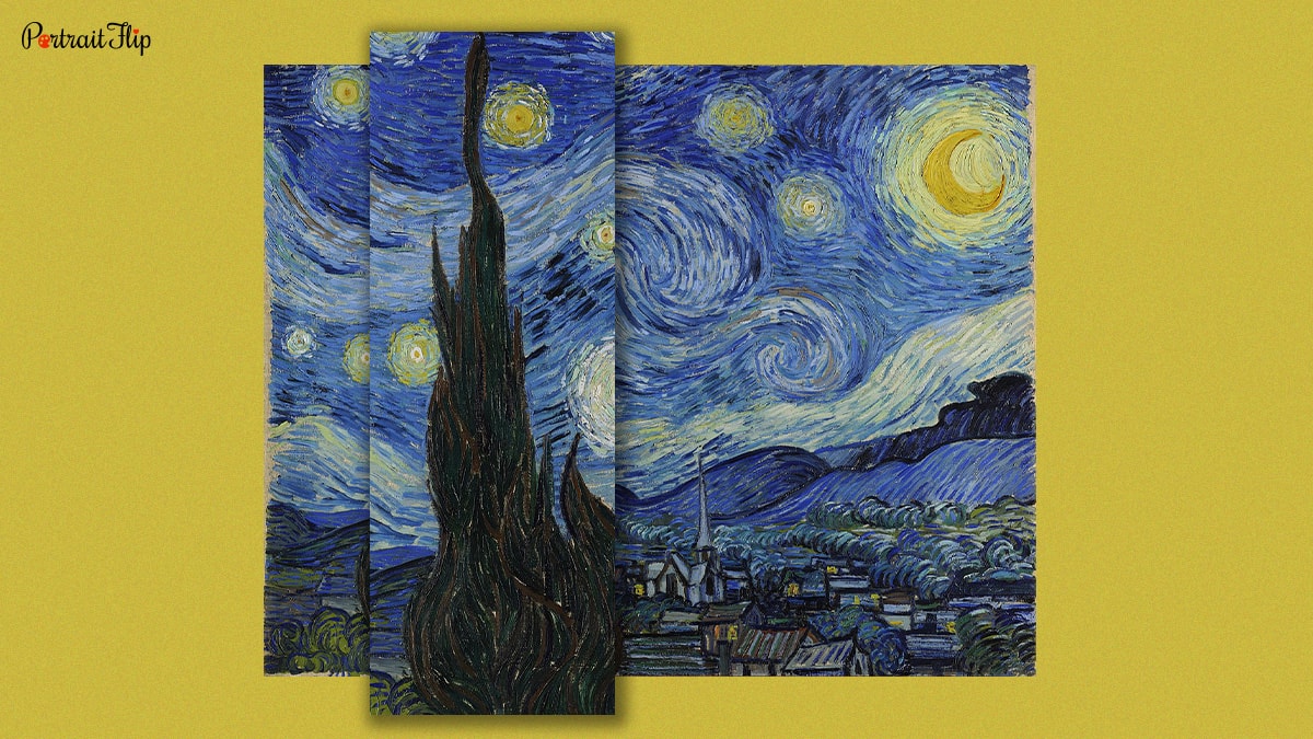 Cypress Tree from Starry Night by Van Gogh