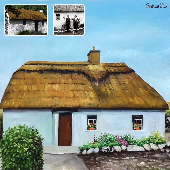 Housewarming Paintings that portray a small house