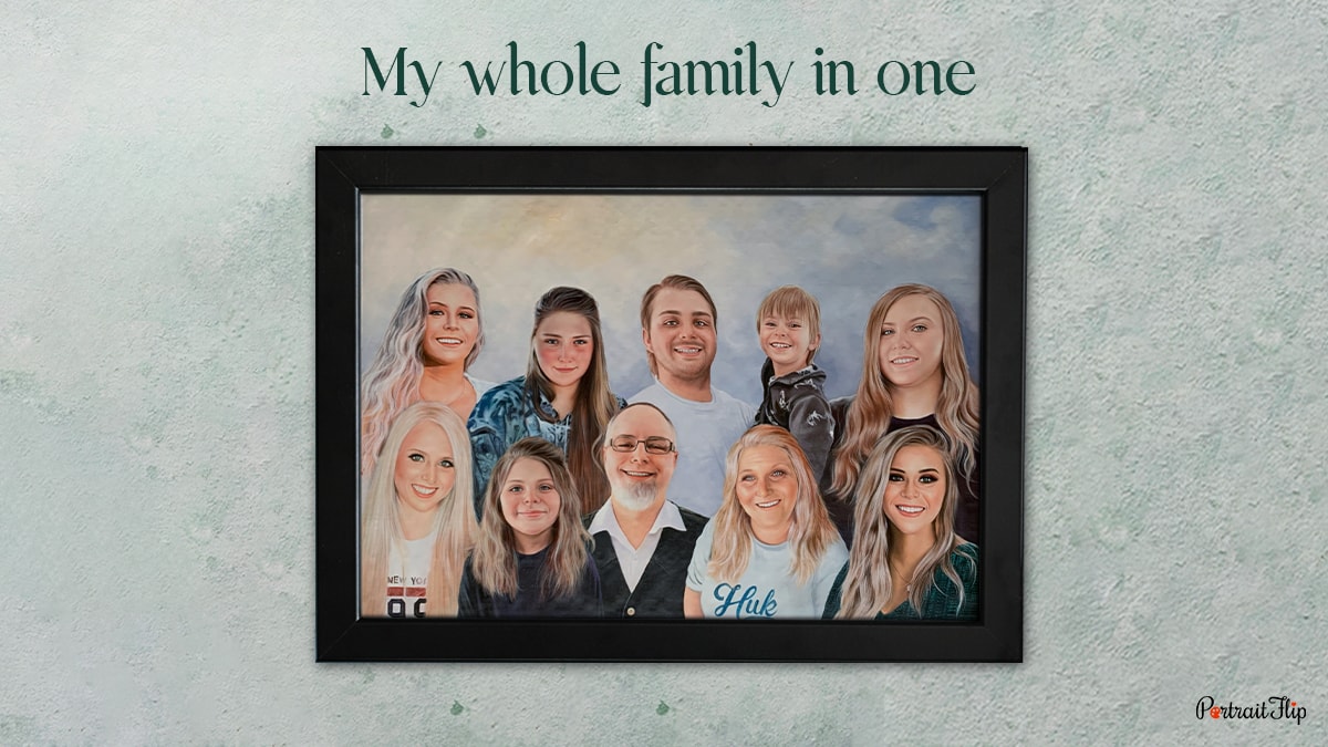 Whole family Incorporating A Lost Loved One In Family Pictures