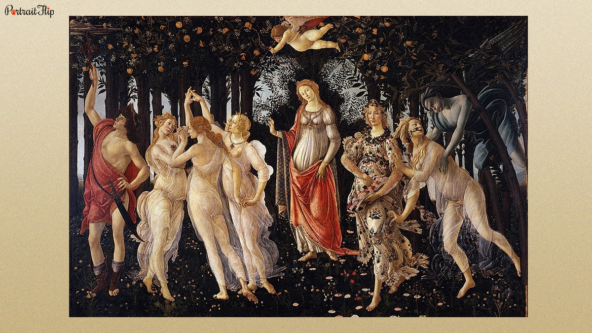 Primavera, a painting by Sandro Botticelli