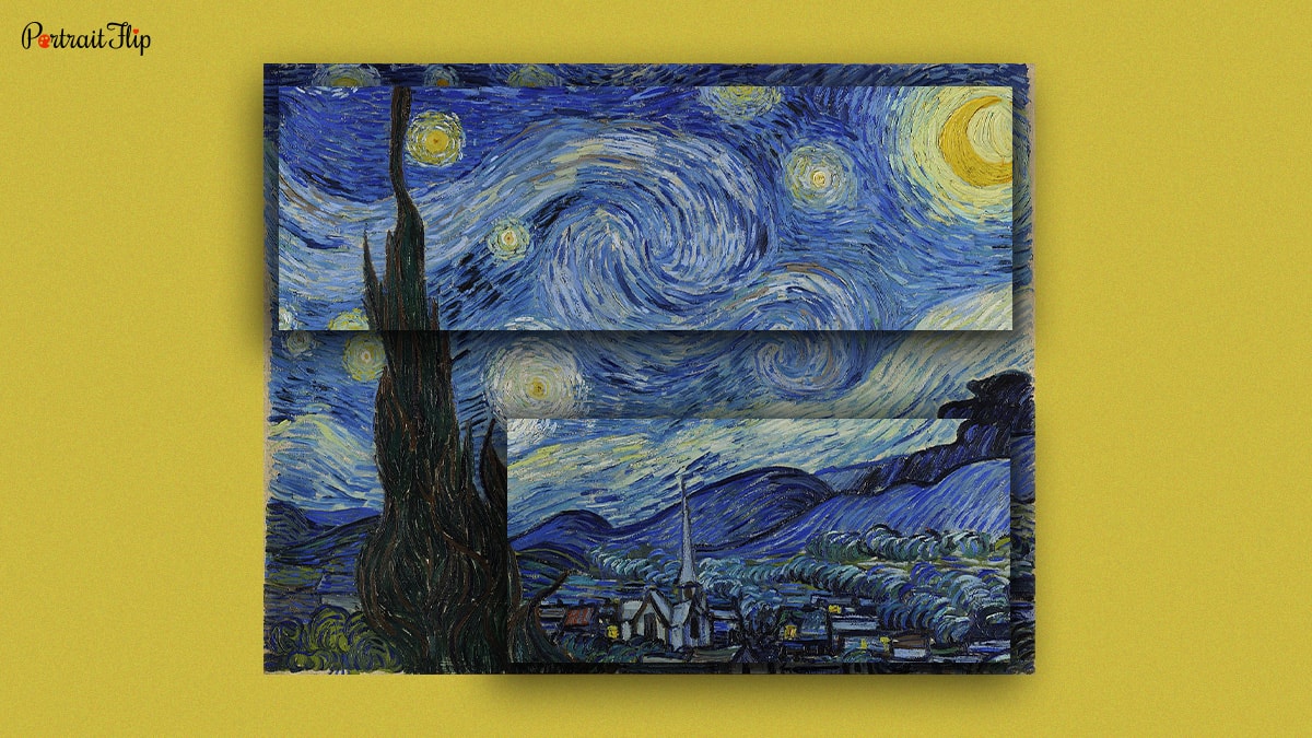 The Starry Night by Van Gogh's compositions and colors