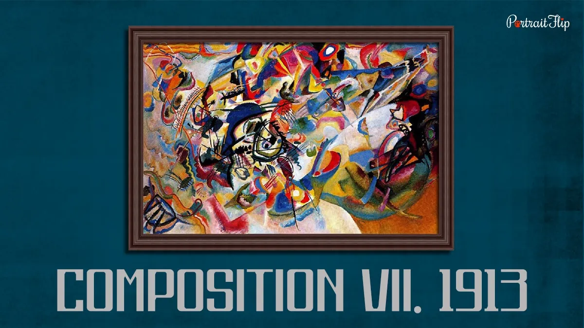 The painting of Composition VII that was made in 1913.