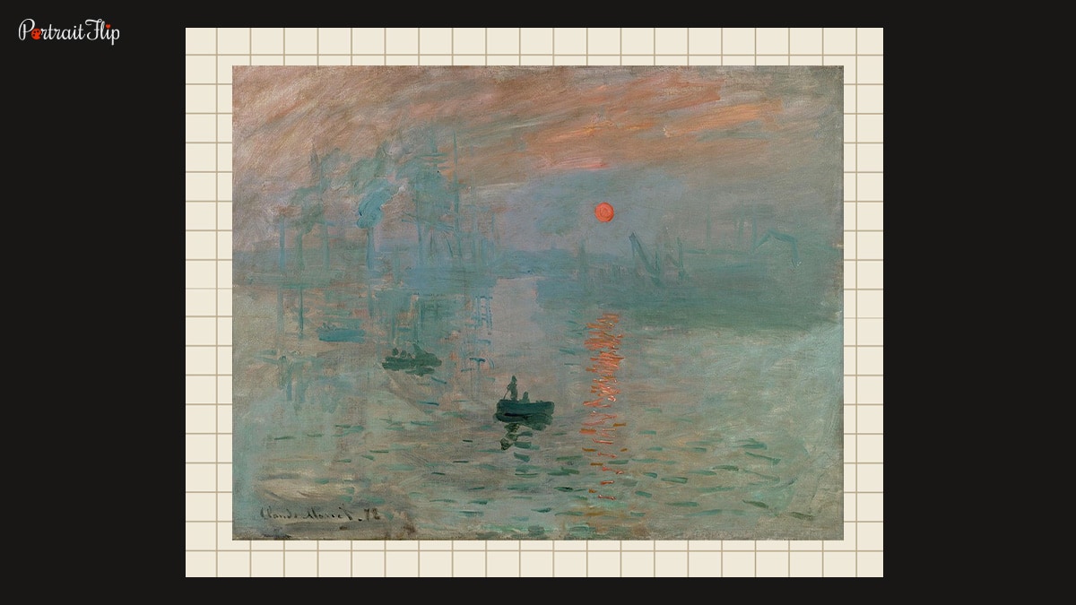 Impression, Sunrise, an impressionist painting