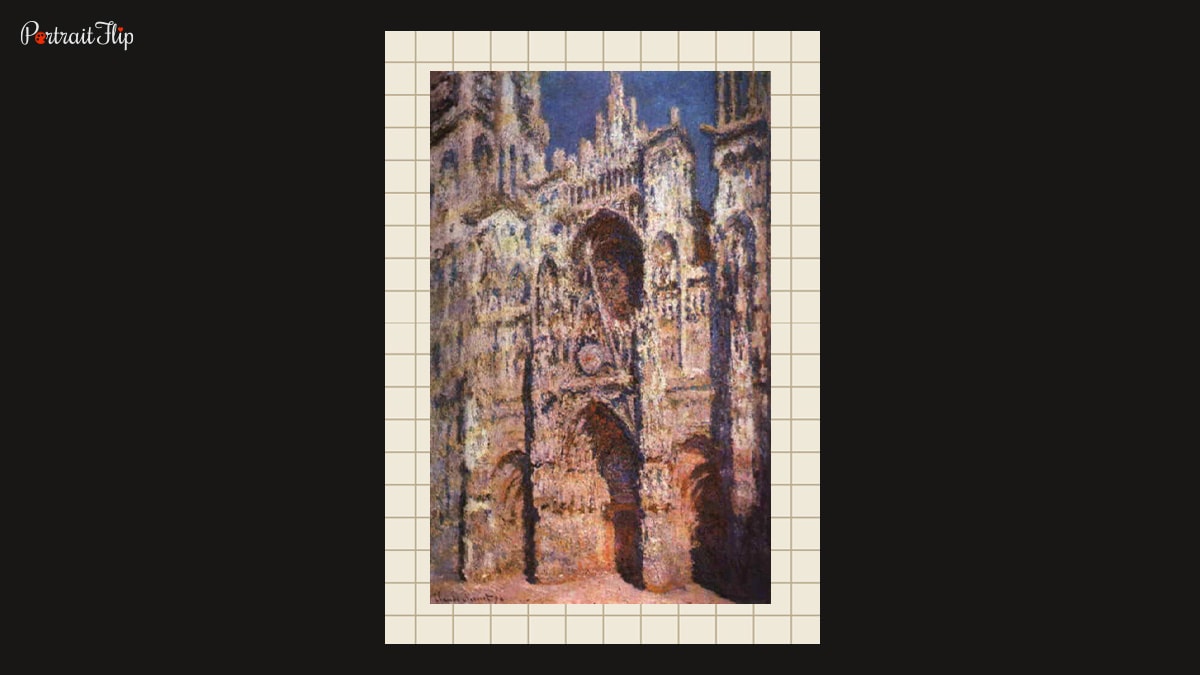 Claude Monet's painting feature Rouen Cathedral in his impressionist painting
