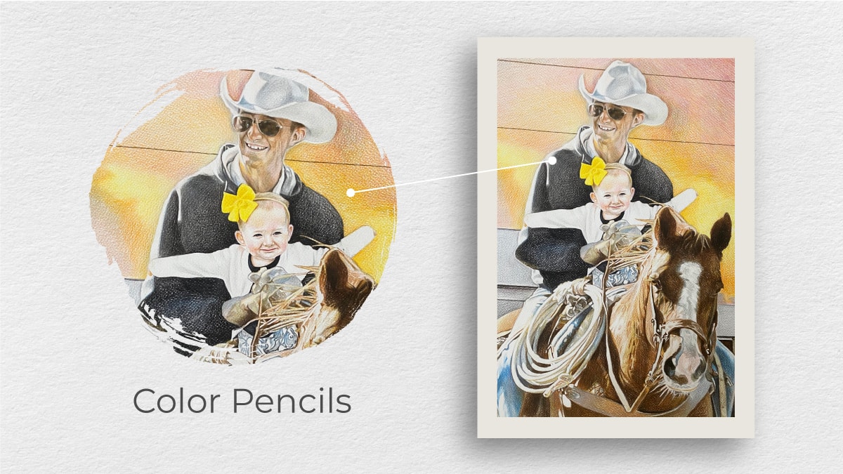 Color pencil painting medium