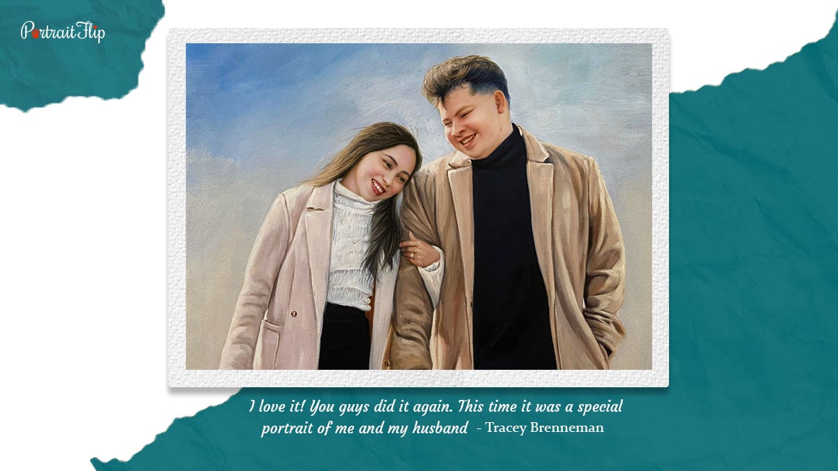 Couple portrait painting trends