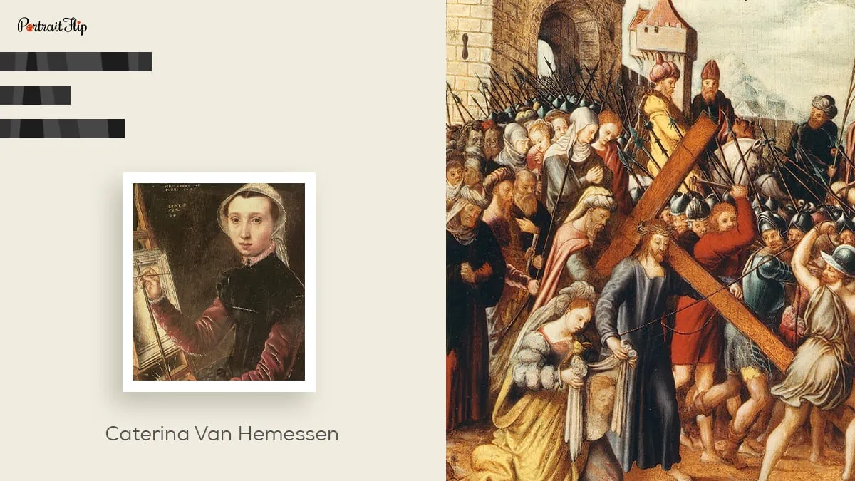 famous female painter, Catharina Van Hemessen and her artwork