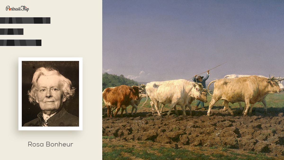 famous female painter Rosa Bonheur and her artwork