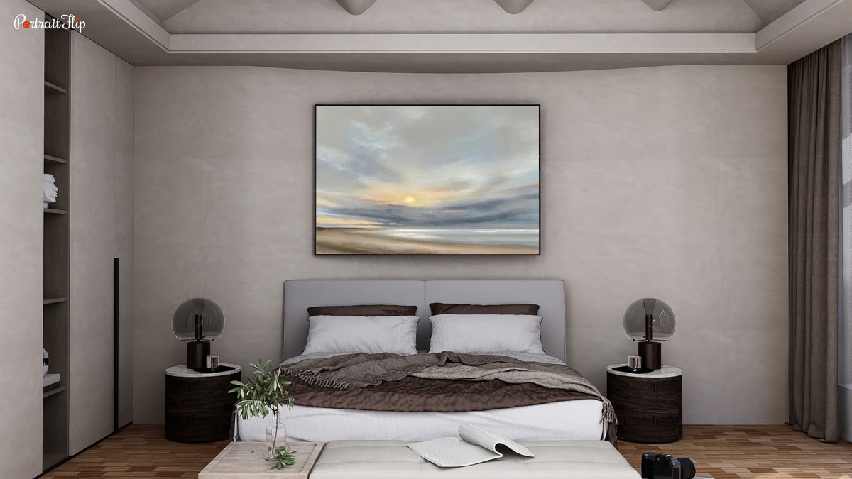 Coastal art as one of the home decor painting