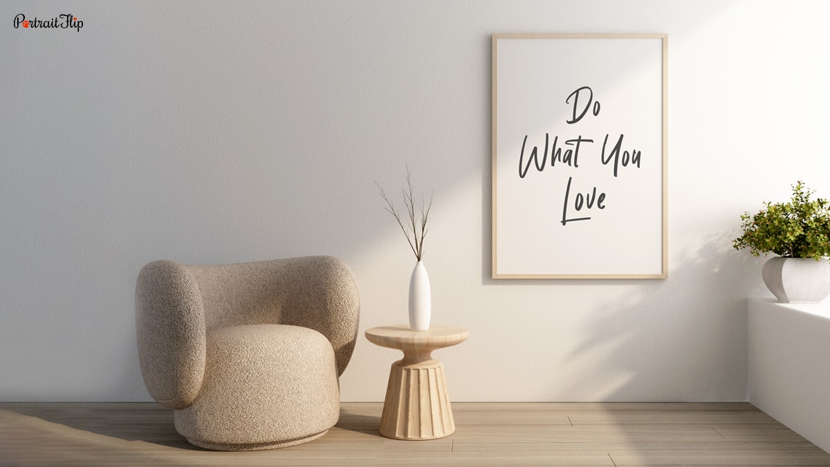 Painting with quotes that is one of the home decor painting