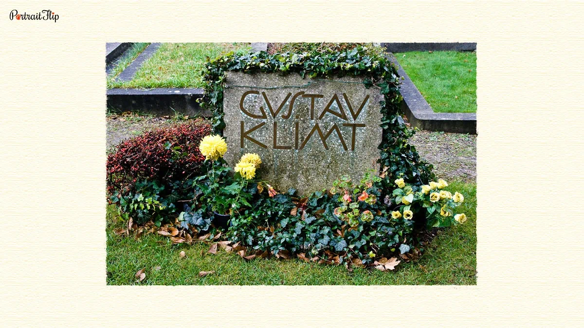 The resting place of Gustav Klimt. 
