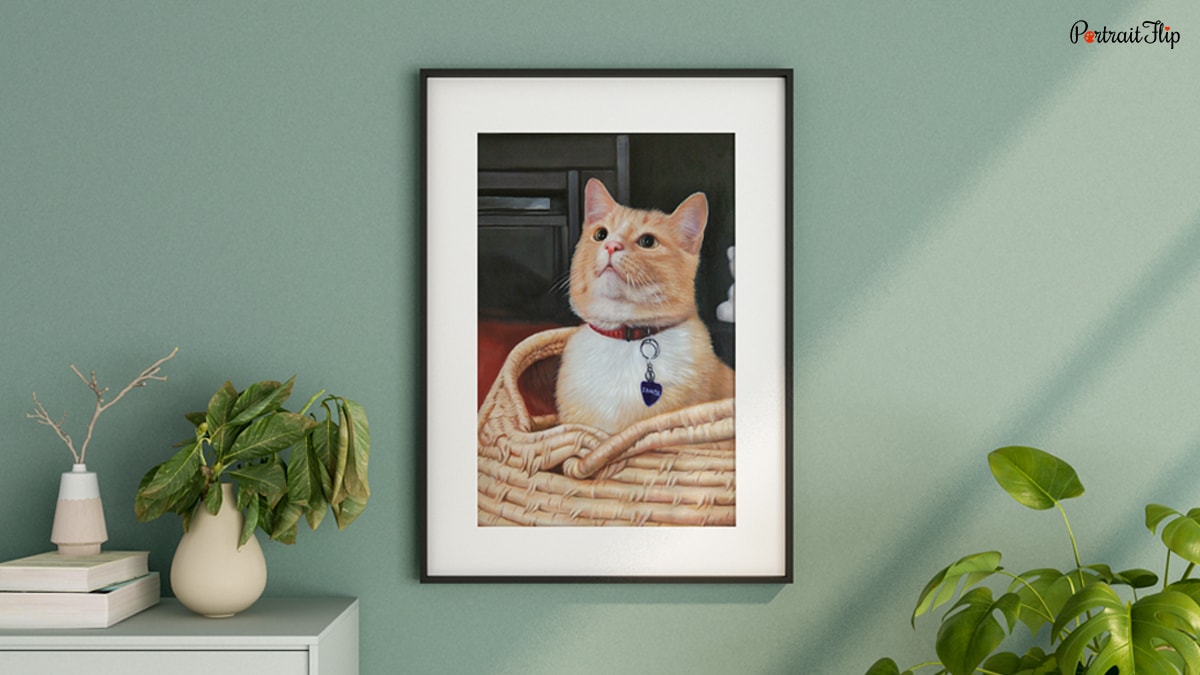 Painting by PortraitFlip of a cat