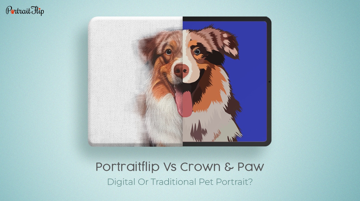 a cover photo of PortraitFlip vs. Crown and Paw