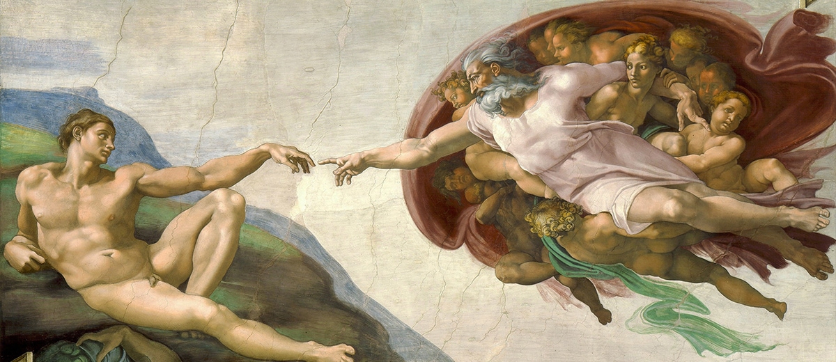 creation of adam religious painting 