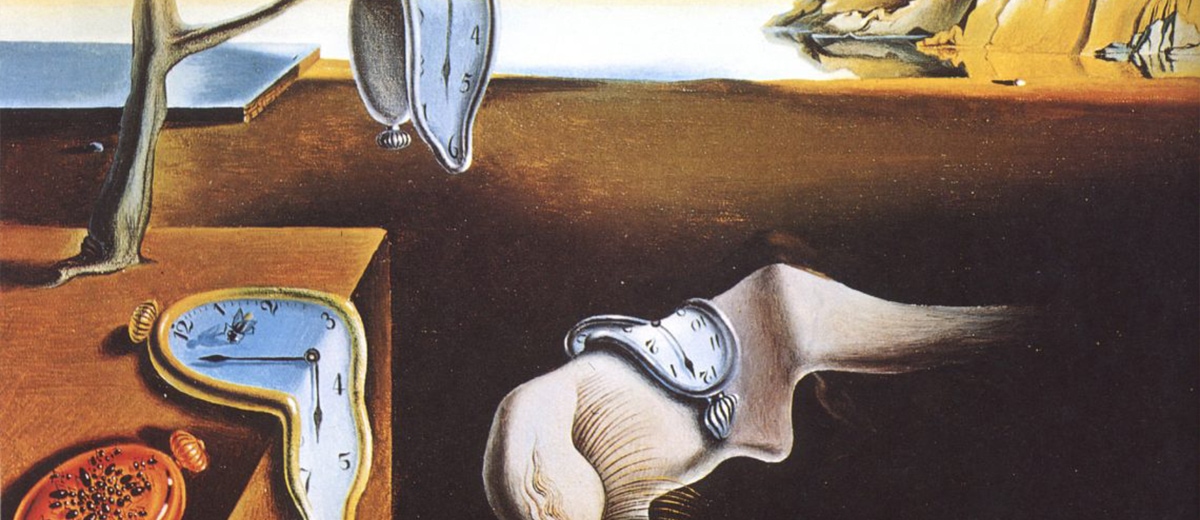 melting clock painting by dali