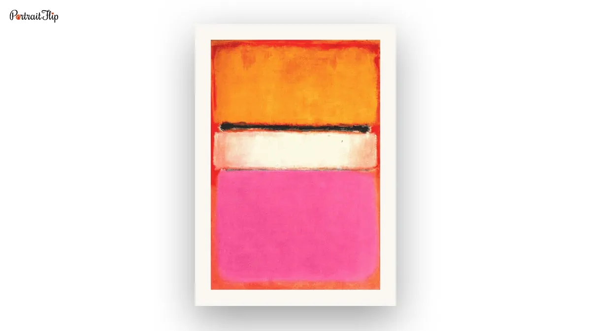 White center is one of the paintings by Mark Rothko