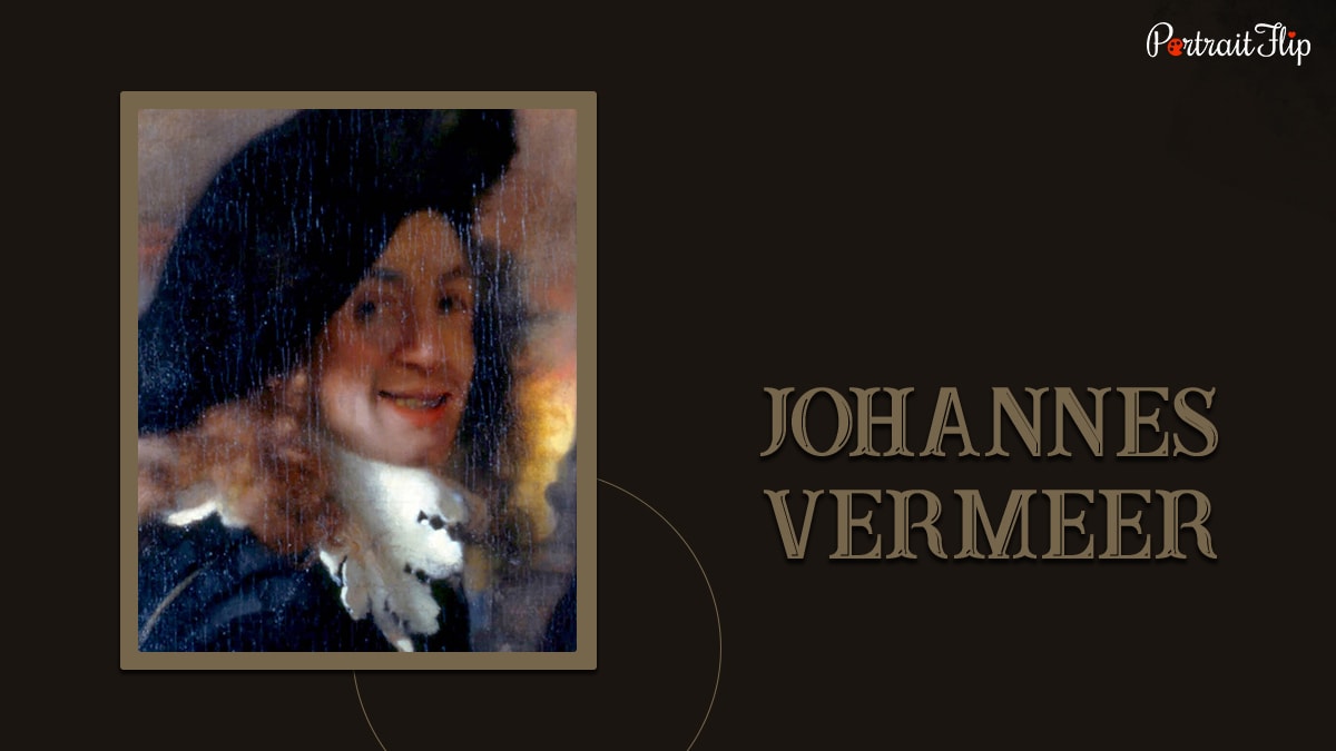 A famous painter Johannes Vermeer smiling