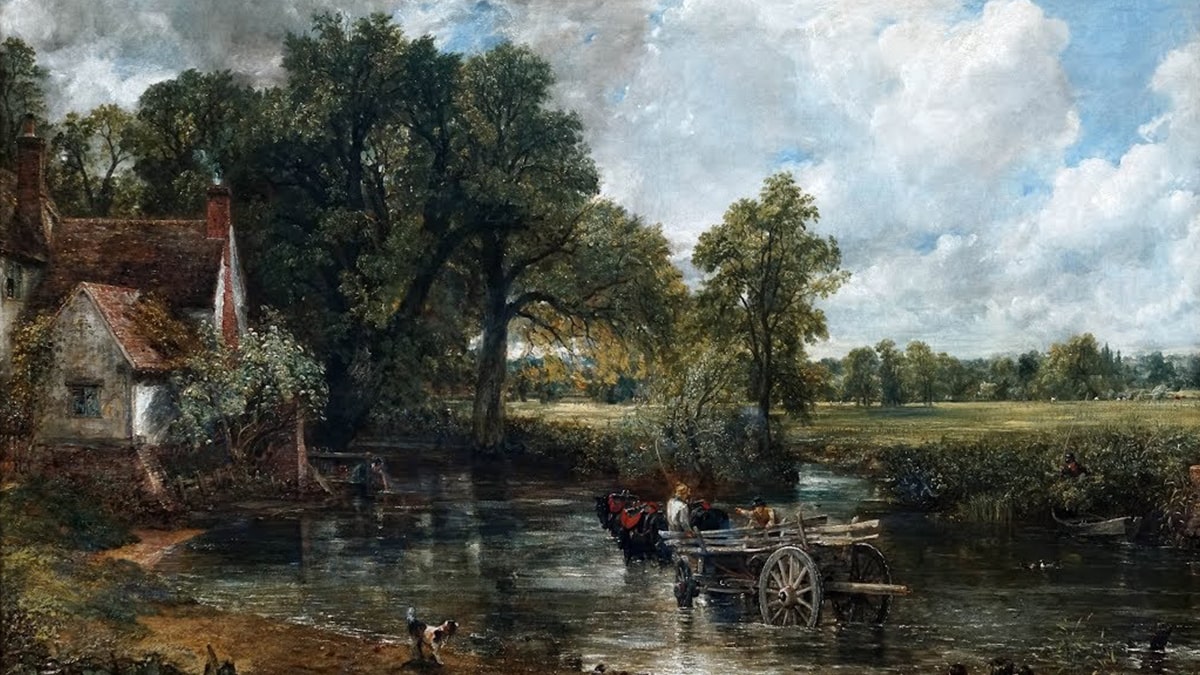 The Hay Wain is one of the famous paintings of romanticism