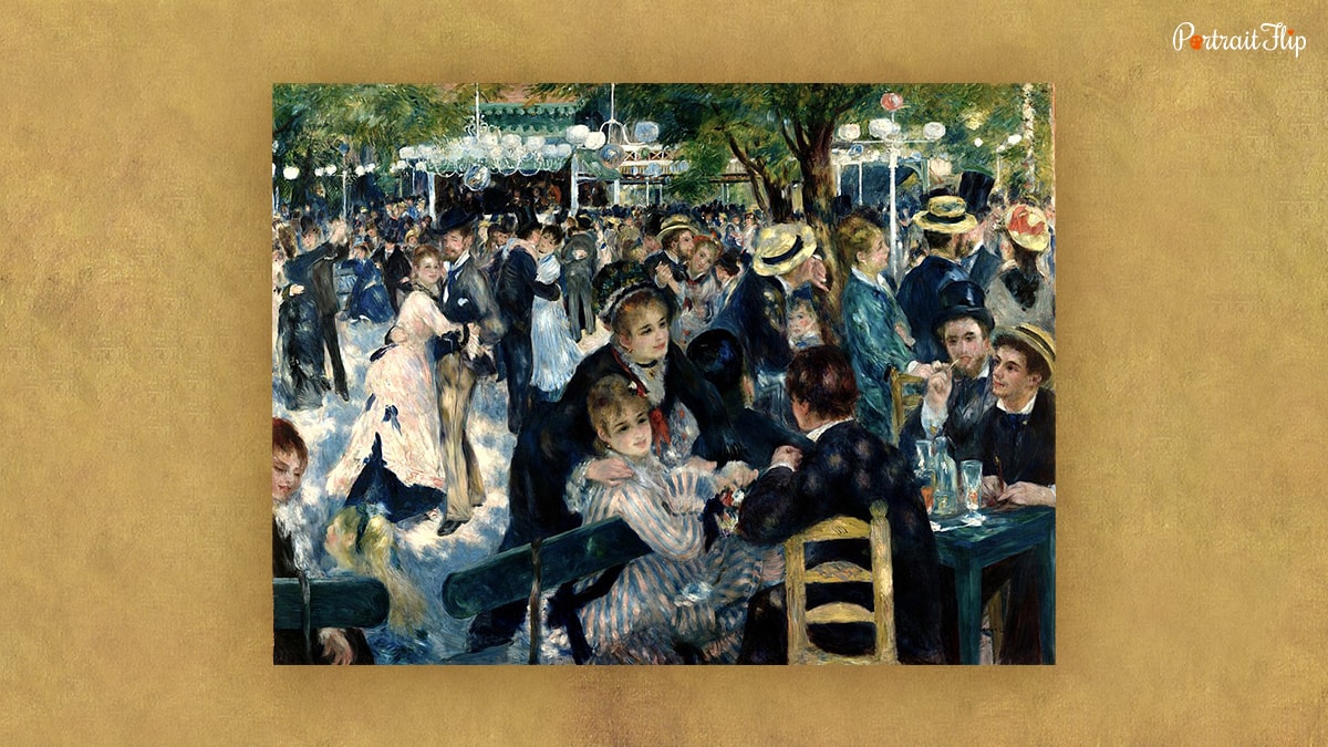 Bal du moulin de la Galette is a famous painting by Renoir